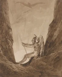 Der Erzengel Gabriel erwartet die Nacht